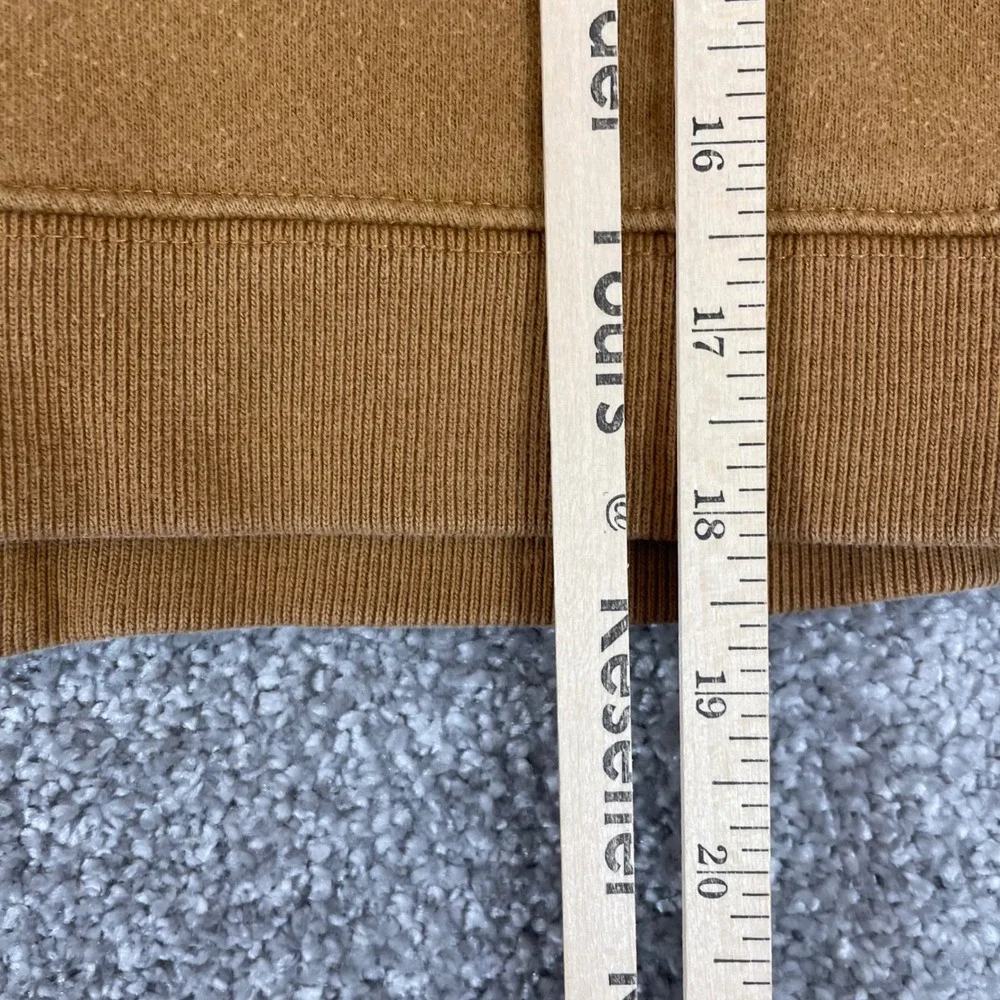 Carhartt Hoodie Kids Boys Size 7 Logo Full Zip Fleece Sweatshirt Brown Teddy